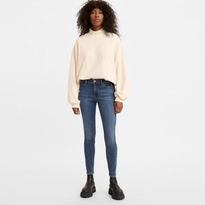 Levis 711 Skinny Dark Stretch Denim Size 28